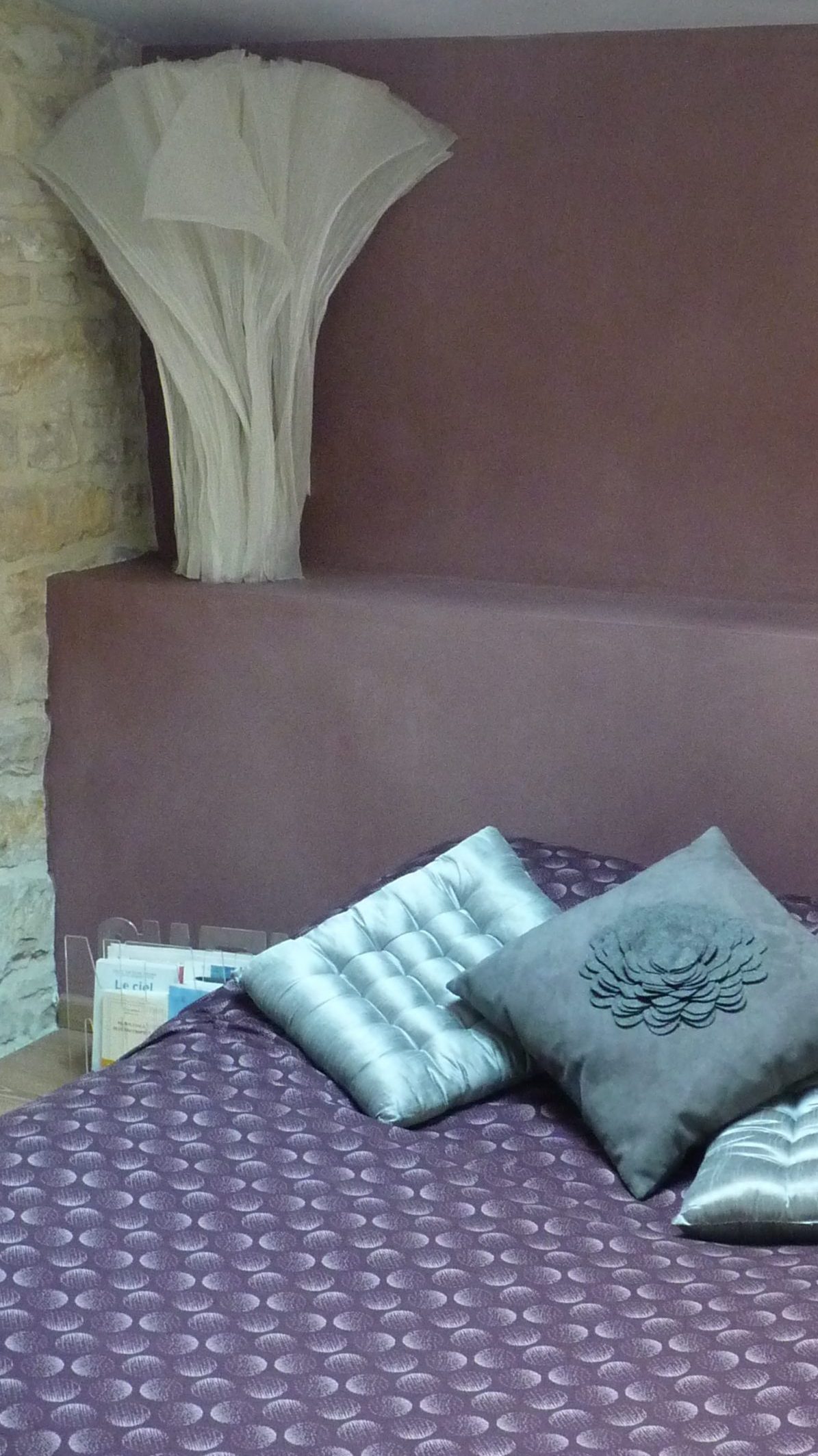 Chambre Mauve, peinture à la chaux